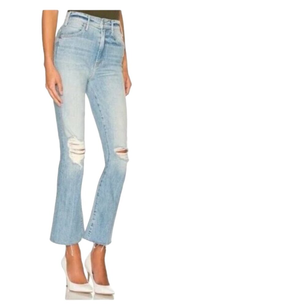 MOTHER SUPERIOR JEANS , The Hustler Ankle Fray, Ropes's End, Size 26